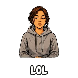 Person laughing