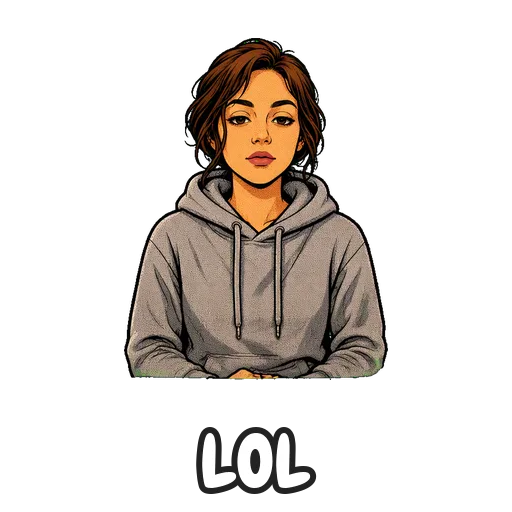 Person laughing